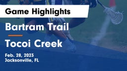 Bartram Trail  vs Tocoi Creek  Game Highlights - Feb. 28, 2023