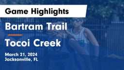 Bartram Trail  vs Tocoi Creek  Game Highlights - March 21, 2024