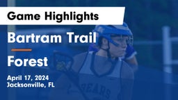 Bartram Trail  vs Forest  Game Highlights - April 17, 2024