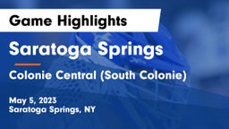 Saratoga Springs  vs Colonie Central  (South Colonie) Game Highlights - May 5, 2023