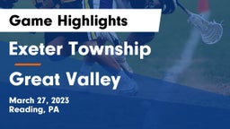 Exeter Township  vs Great Valley  Game Highlights - March 27, 2023