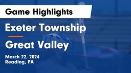 Exeter Township  vs Great Valley  Game Highlights - March 22, 2024