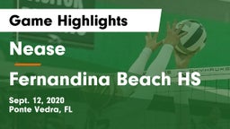 Nease  vs Fernandina Beach HS Game Highlights - Sept. 12, 2020
