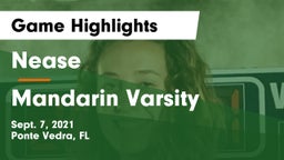 Nease  vs Mandarin Varsity Game Highlights - Sept. 7, 2021