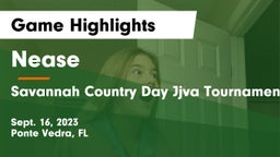Nease  vs Savannah Country Day Jjva Tournament  Game Highlights - Sept. 16, 2023