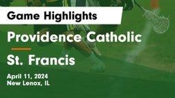 Providence Catholic  vs St. Francis  Game Highlights - April 11, 2024