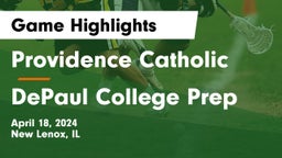 Providence Catholic  vs DePaul College Prep Game Highlights - April 18, 2024