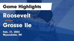 Roosevelt  vs Grosse Ile  Game Highlights - Feb. 21, 2022