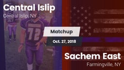 Matchup: Central Islip High vs. Sachem East  2018