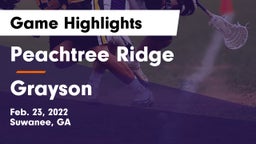 Peachtree Ridge  vs Grayson  Game Highlights - Feb. 23, 2022