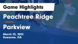 Peachtree Ridge  vs Parkview  Game Highlights - March 23, 2023