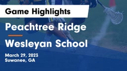 Peachtree Ridge  vs Wesleyan School Game Highlights - March 29, 2023