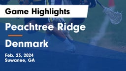 Peachtree Ridge  vs Denmark  Game Highlights - Feb. 23, 2024