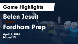  Belen Jesuit  vs Fordham Prep  Game Highlights - April 1, 2024