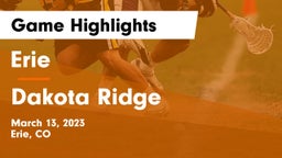 Erie  vs Dakota Ridge  Game Highlights - March 13, 2023
