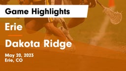 Erie  vs Dakota Ridge  Game Highlights - May 20, 2023