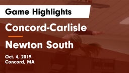 Concord-Carlisle  vs Newton South  Game Highlights - Oct. 4, 2019