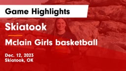 Skiatook  vs Mclain Girls basketball Game Highlights - Dec. 12, 2023