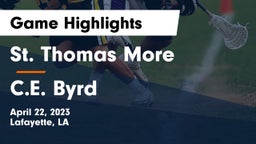 St. Thomas More  vs C.E. Byrd  Game Highlights - April 22, 2023
