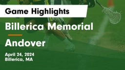 Billerica Memorial  vs Andover  Game Highlights - April 24, 2024