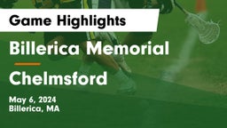 Billerica Memorial  vs Chelmsford  Game Highlights - May 6, 2024