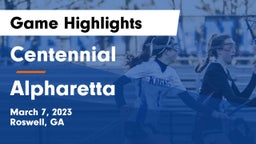 Centennial  vs Alpharetta  Game Highlights - March 7, 2023