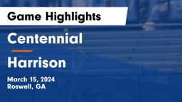Centennial  vs Harrison  Game Highlights - March 15, 2024