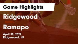 Ridgewood  vs Ramapo  Game Highlights - April 30, 2022