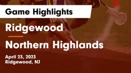 Ridgewood  vs Northern Highlands  Game Highlights - April 23, 2023