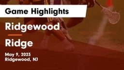 Ridgewood  vs Ridge Game Highlights - May 9, 2023