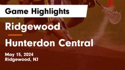 Ridgewood  vs Hunterdon Central  Game Highlights - May 15, 2024