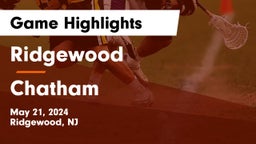 Ridgewood  vs Chatham  Game Highlights - May 21, 2024