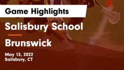 Salisbury School vs Brunswick  Game Highlights - May 13, 2022