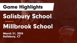 Salisbury School vs Millbrook School Game Highlights - March 31, 2024