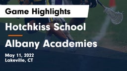 Hotchkiss School vs Albany Academies Game Highlights - May 11, 2022