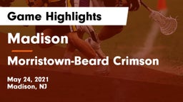 Madison  vs Morristown-Beard Crimson Game Highlights - May 24, 2021