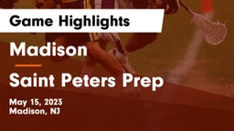 Madison  vs Saint Peters Prep Game Highlights - May 15, 2023