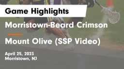 Morristown-Beard Crimson vs Mount Olive (SSP Video) Game Highlights - April 25, 2023