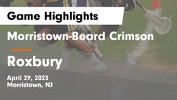 Morristown-Beard Crimson vs Roxbury  Game Highlights - April 29, 2023