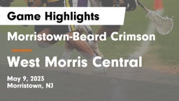 Morristown-Beard Crimson vs West Morris Central  Game Highlights - May 9, 2023