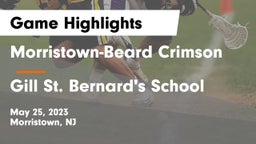 Morristown-Beard Crimson vs Gill St. Bernard's School Game Highlights - May 25, 2023