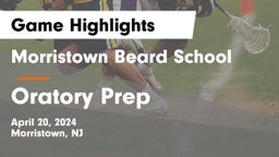 Morristown Beard School vs Oratory Prep  Game Highlights - April 20, 2024