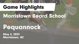 Morristown Beard School vs Pequannock  Game Highlights - May 4, 2024