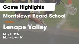 Morristown Beard School vs Lenape Valley  Game Highlights - May 7, 2024