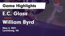 E.C. Glass  vs William Byrd  Game Highlights - May 4, 2021