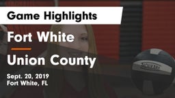 Fort White  vs Union County  Game Highlights - Sept. 20, 2019