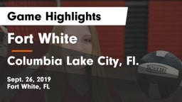 Fort White  vs Columbia  Lake City, Fl. Game Highlights - Sept. 26, 2019