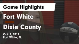 Fort White  vs Dixie County  Game Highlights - Oct. 1, 2019