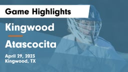 Kingwood  vs Atascocita Game Highlights - April 29, 2023