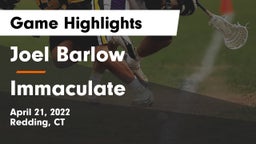 Joel Barlow  vs Immaculate  Game Highlights - April 21, 2022